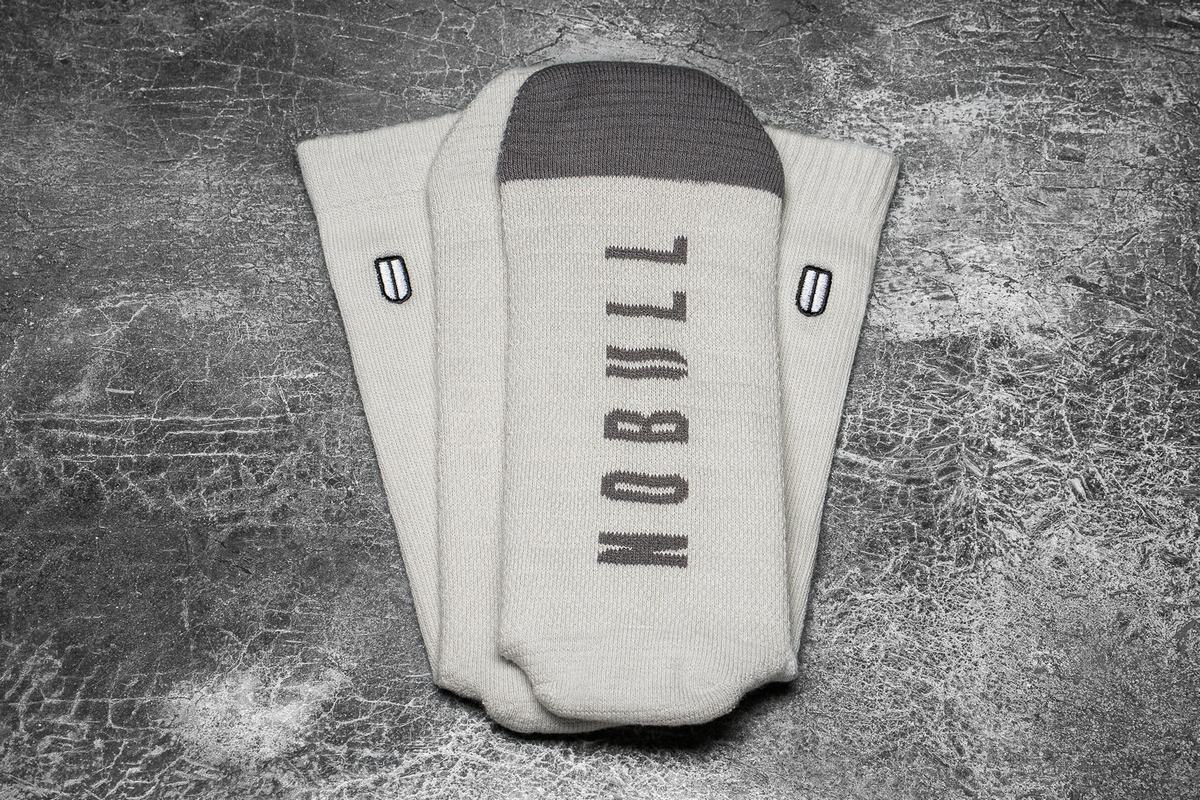 Nobull Crew Men's Socks Dark Grey | Australia (WD4057)